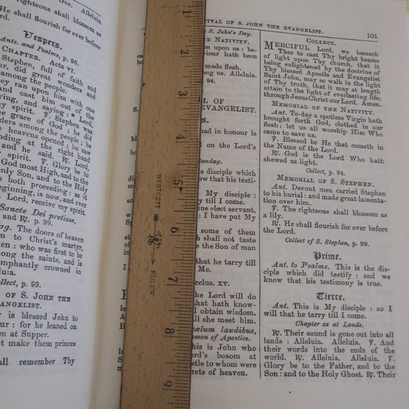 Breviary Offices from Lauds to Compline Inclusive Reprint of 1880 Edition HC - Picture 11 of 11